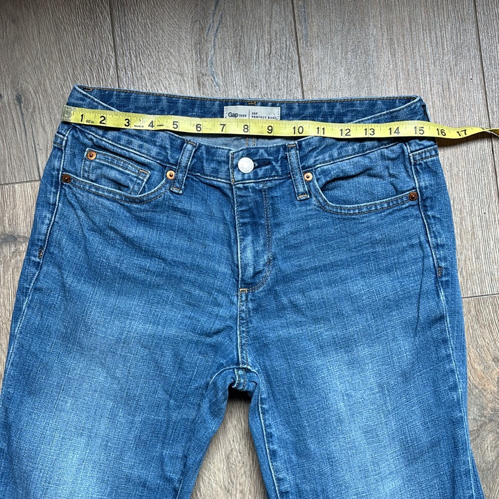 GAP Perfect Boot Denim Jean 28P Petite - Picture 6 of 12